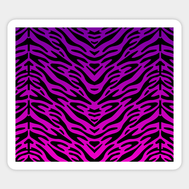 Zebra midge pattern Sticker by timegraf